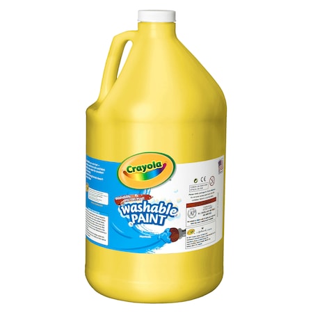 Crayola Washable Paint, Yellow, Gallon BIN542128034